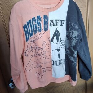 Warner Bros. Looney Tunes Beige Sweatshirt